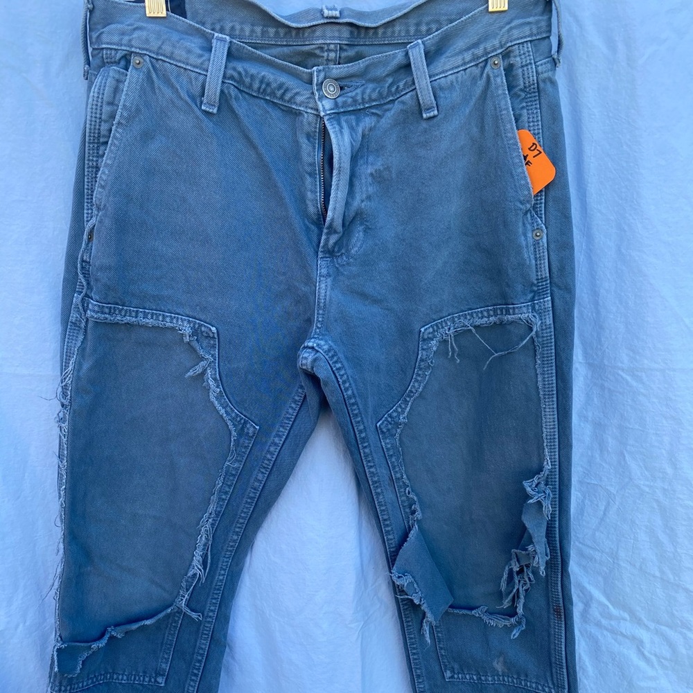 A&F distressed painter jeans!